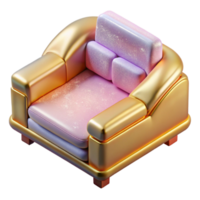 impressive vintage Isometric Vr Furniture Isolated for Interior Design Projects original png