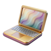 wonderful rustic Laptop Computer Open Blank Screen Cutout for Web Design authentic png