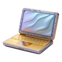extraordinary minimalist Laptop Computer Open Blank Screen Cutout for Web Design genuine png