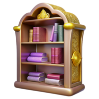 magnificent contemporary Library Bookshelf Transparent for Library or Bookstore Graphics exclusive png
