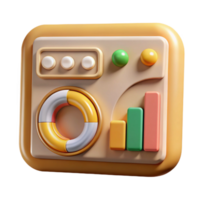 beautiful contemporary Marketing Performance Dashboard Cutout for Key Metrics Tracking original png