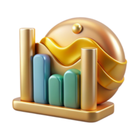 serene traditional Market Trends Business Graph Chart Financial Cutout for Data Analysis original png