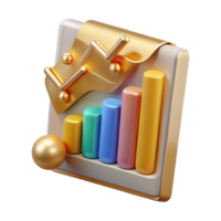 serene artistic Market Trend Analysis Chart Cutout for Business Forecasting high resolution png