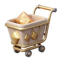 elegant modern Modern Shopping Cart Icon Isolated for Ecommerce Websites exclusive png