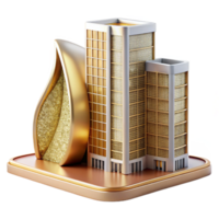 beautiful modern Modern Skyscraper Office Building Cutout Architecture Design authentic png