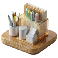 serene abstract Modern Stationery Mockup on Marble Table Isolated high resolution png