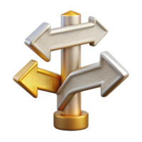 stunning abstract Navigation Arrows with Curved and Straight Paths Cutout for Route Guidance high resolution png
