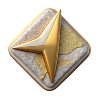 magnificent creative Navigation Arrow Icon Transparent Background for Web Design professional png