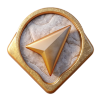 beautiful classic Navigation Arrow Icon Transparent Background for Web Design detailed png
