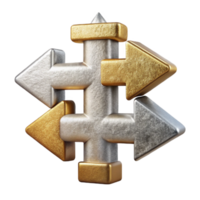 magnificent vintage Navigation Arrows with Different Directions Cutout for User Guidance high resolution png