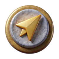 extraordinary classic Navigation Button with Arrow Symbol Cutout for User Interface Design genuine png