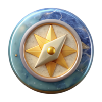 wonderful traditional Navigation Button with Compass Icon Cutout for Directional Guidance professional png