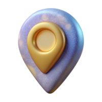 beautiful minimalist Pin Location Icon with Drop Shadow Cutout for Travel Websites authentic png