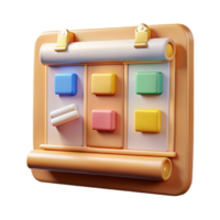 vibrant modern Project Management Kanban Board Cutout for Planning authentic png