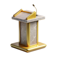 vibrant contemporary Public Speaking Podium Presentation Stand Event Isolated for Presentations high resolution png