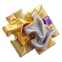 elegant abstract Puzzle Pieces Problem Solving Cutout for Critical Thinking original png
