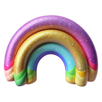 wonderful rustic Rainbow Arc Isolated for Colorful Designs professional png