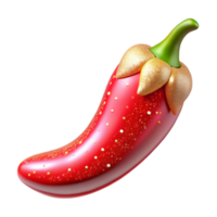 impresionante rústico rojo chile pimienta picante ingrediente aislado para menú gráficos original png