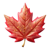 elegant contemporary Red Maple Leaf Transparent Background for Autumn Graphics exclusive png