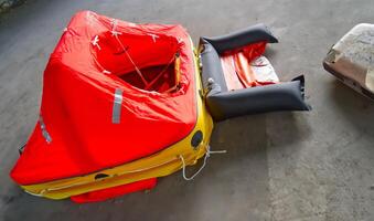 Inflatable Life Raft for Emergency Situations photo