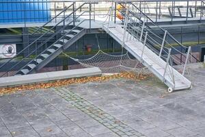 Dock Area with Ramp and Autumn Leaves photo