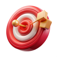 serene minimalist Red Target Market Analysis Cutout for Business Strategy original png