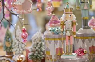 Festive Nutcracker Display for Christmas photo