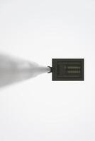 Top-Down View of a Street Lamp photo