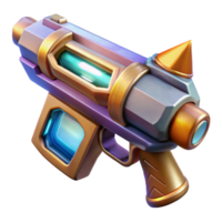dramatic traditional Sci Fi Weapon Icon Isolated for Game Assets png