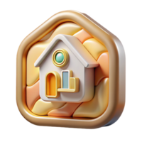 elegant classic Smart Home Data Visualization Icon Cutout for Analytics high quality png