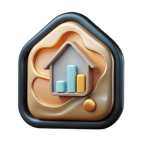 extraordinary minimalist Smart Home Data Visualization Icon Cutout for Analytics genuine png