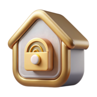 impressionante criativo inteligente casa sistema monitoramento ícone transparente para segurança Serviços Alto resolução png