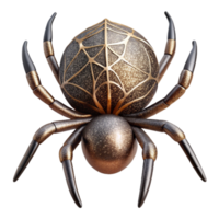 wonderful rustic Spider Silhouette Web Spinner Isolated for Halloween Graphics high quality png