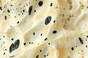 A close up of a white and black surface photo