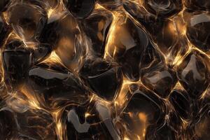 A black and gold background with flames photo