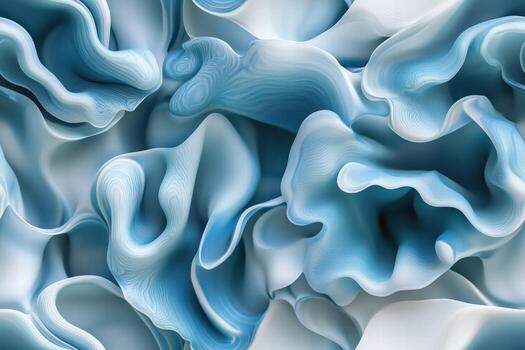 Abstract blue and white ripples texture photo