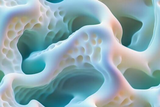 A close up of a white and blue pattern photo