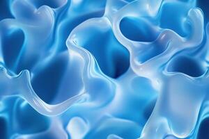 Abstract blue liquid background photo