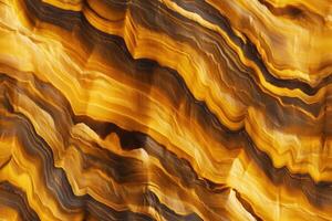 A close up of a yellow and black marble photo