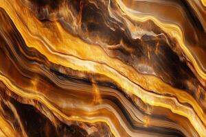 A close up of a marble wall with a black and gold design photo