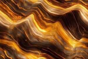 A close up of a marble pattern with gold and black photo