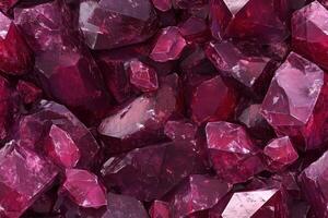A close up of a bunch of red stones photo