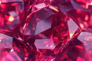 A close up of a red diamond photo