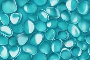 A blue background with many different shapes photo
