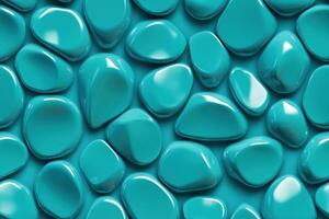 A blue background with many small pebbles photo