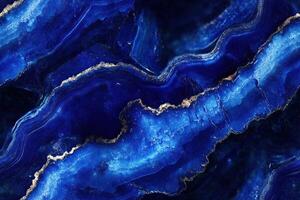 Blue agate stone background photo