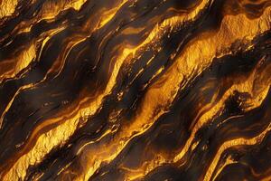 A close up of a black and gold marble surface photo