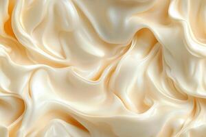 Creamy white background with swirls of cream photo