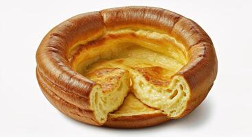 A yorkshire pudding with a hole in it photo