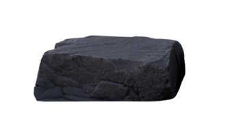 Stone Rock podium isolated on background for Product Display,Big Rock mountain stage stand with rough surface texture,Nature huge rock cliff platform element,Stone for garden png